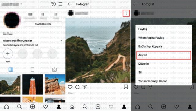 instagram,fotoğraf arşivleme,gönderi arşivleme,gönderi arşivi,gönderi arşivi nerede
