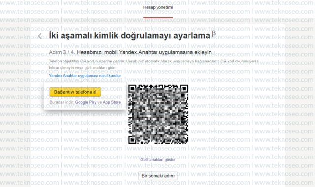 yandex,yandex mail,iki aşamalı kimlik doğrulama,yandex anahtar