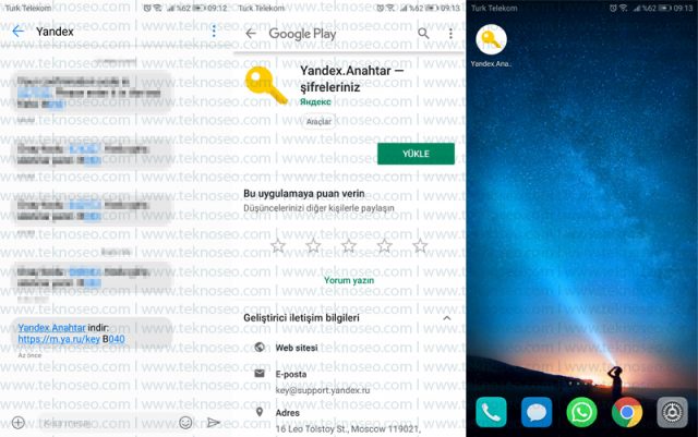 yandex,yandex mail,iki aşamalı kimlik doğrulama,yandex anahtar