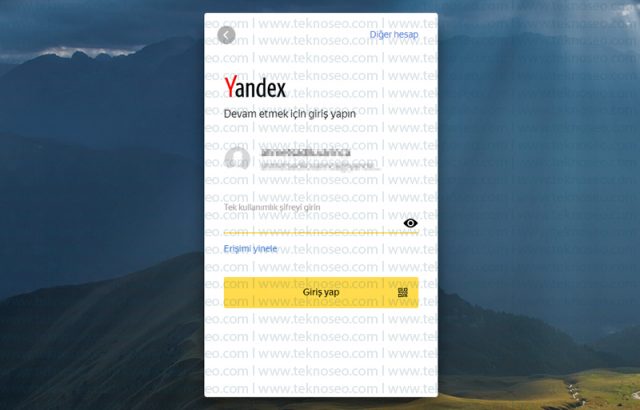 yandex,yandex mail,iki aşamalı kimlik doğrulama,yandex anahtar