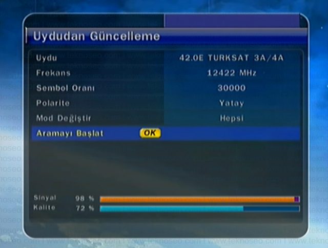 goldmaster,uydu alıcısı,yazılım,güncelleme,uydudan güncelleme