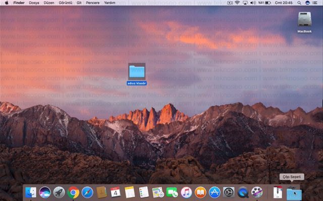 macbook,dosya silme,klasör silme,çöp sepeti