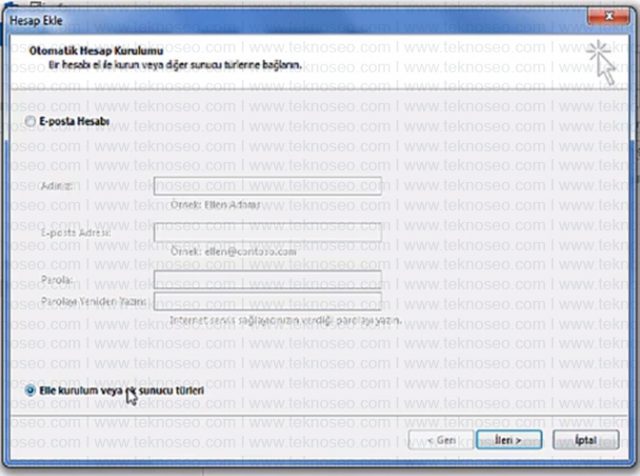 microsoft,outlook,pop3,imap,kurulum,hesap ekleme