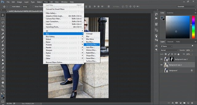 photoshop,eğitim,blur,bulanıklaştırma,arka plan