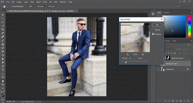 photoshop,eğitim,blur,bulanıklaştırma,arka plan