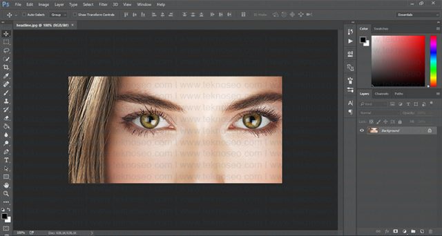 photoshop,göz rengi,renk değiştirme,eğitim