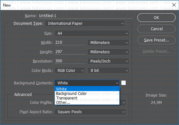 photoshop,yeni sayfa,eğitim,nasıl yapılır