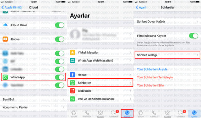 iphone,whatsapp,yedekleme,otomatik yedekleme