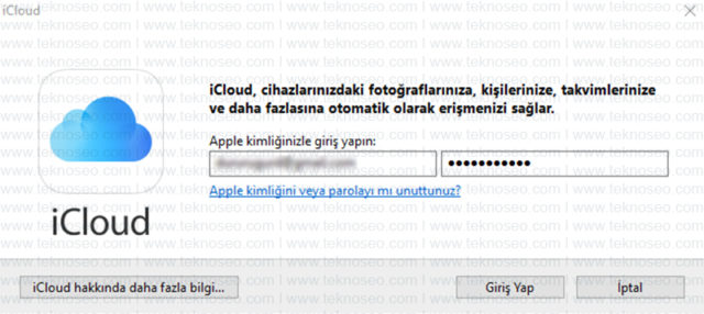 windows,icloud,yükleme,senkronizasyon