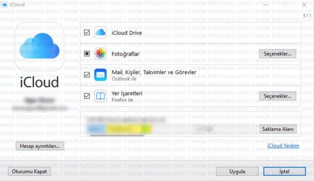 windows,icloud,yükleme,senkronizasyon