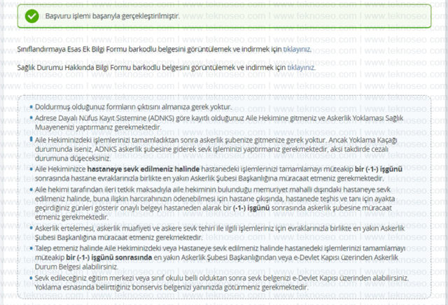 e-devlet,asal yoklama başvurusu,askerlik,tecil bozdurmak