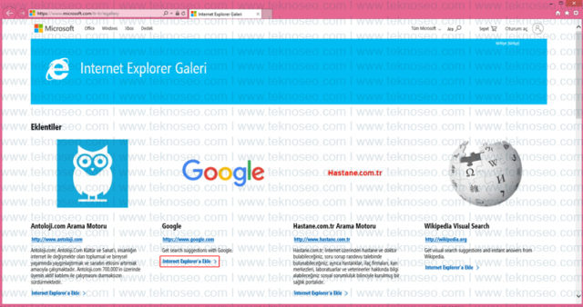 internet explorer,varsayılan arama motoru,internet explorer arama sağlayıcıları,arama motoru ekleme