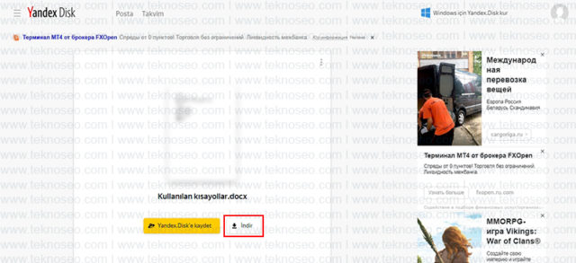 yandex,yandex disk,dosya paylaşımı,bulut depolama