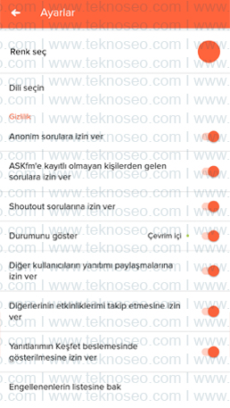 ask.fm,gizlilik,anonim sorulara izin ver,kayıtlı olmayan kişilerden gelen sorulara izin ver