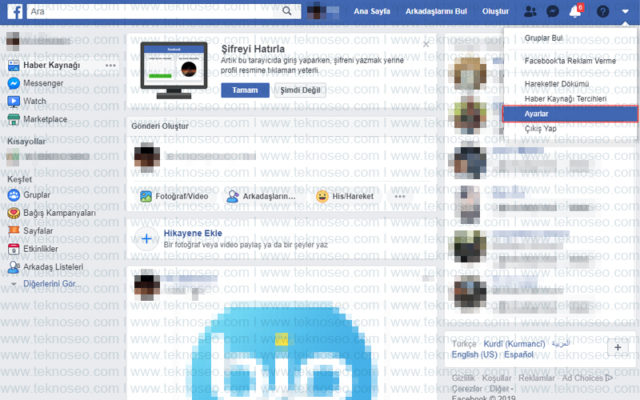 facebook,e-posta bildirim ayarları,bildirim ayarları