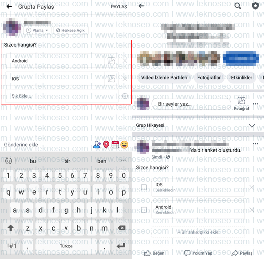 facebook,anket,survey,nasıl yapılır