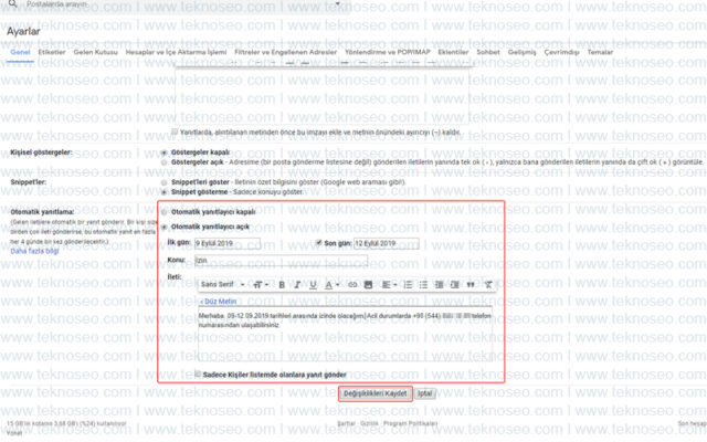 gmail,otomatik yanıtlama,otomatik yanıtlayıcı,otomatik cevap