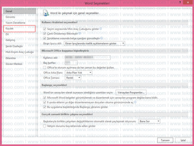 microsoft,word,otomatik kaydetme,otomatik kurtarma