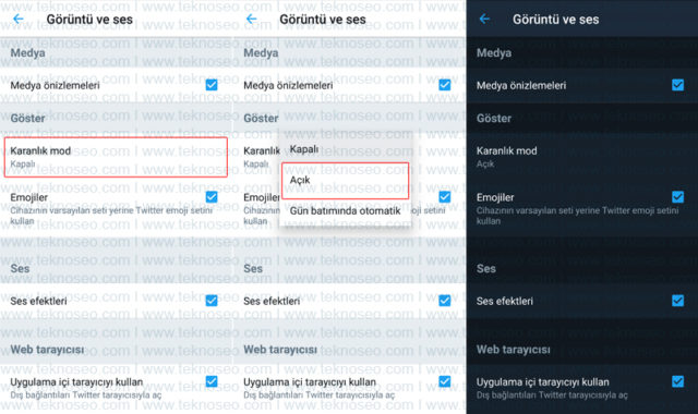 twitter,karanlık mod,dark mode