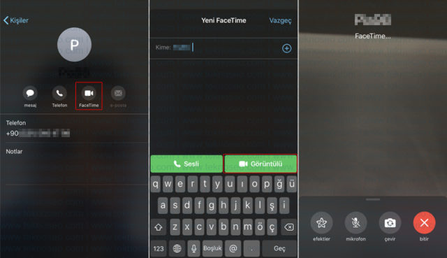 iphone,facetime,görüntülü görüşme