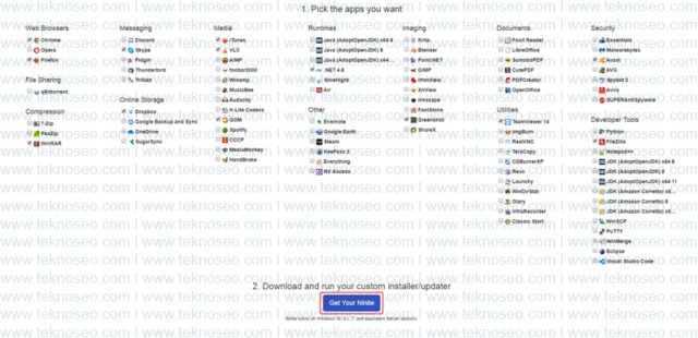 ücretsiz program yükleme,ninite.com,ninite nedir,gerekli programlar