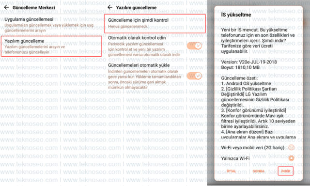lg,lg g6,yazılım güncelleme,software update
