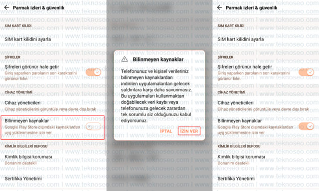 lg,bilinmeyen kaynaklar,bilinmeyen kaynaklara izin verme