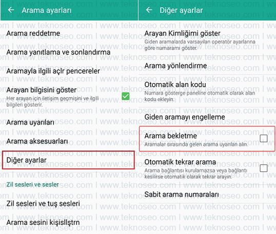 samsung,a5,arama bekletme,nedir