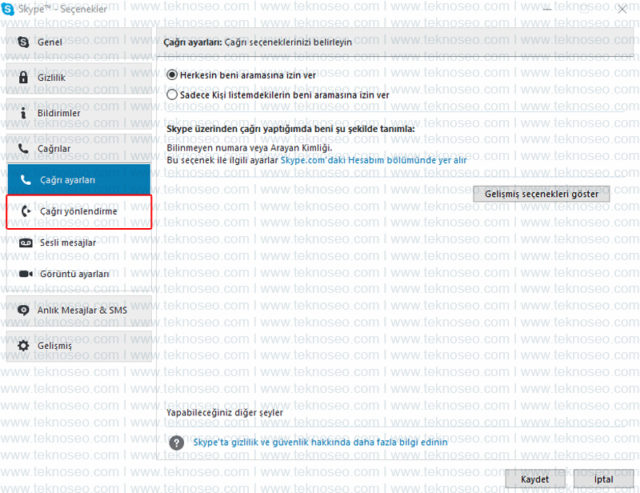 skype,çağrı yönlendirme,telefona yönlendirme