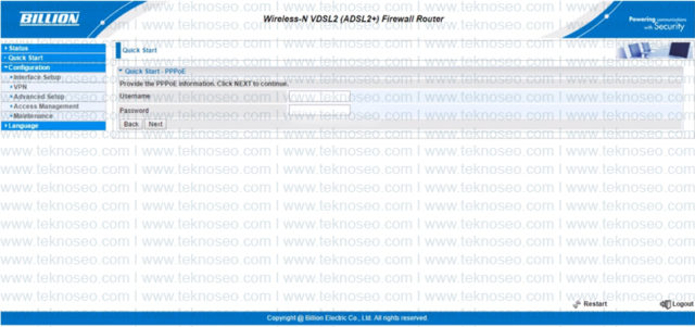 billion,bipac 8300nx r3,modem kurulumu,kablosuz kurulumu,arayüz giriş şifresi