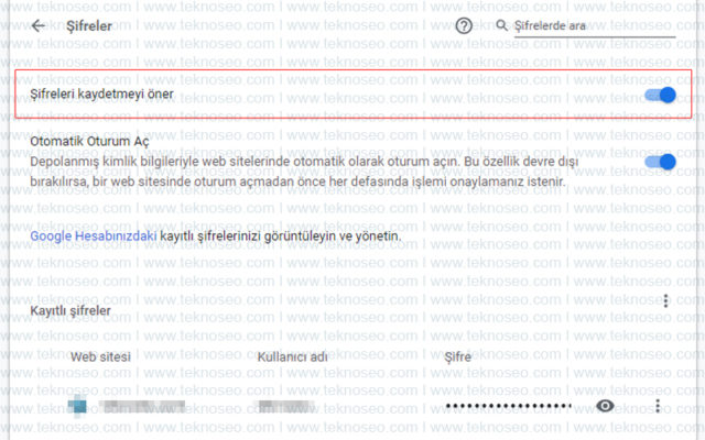 google chrome,şifreleri kaydetmeyi öner,devre dışı bırakma,şifre kaydetme sormuyor