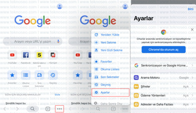 iphone,google chrome,tarayıcı geçmişi,temizleme,silme