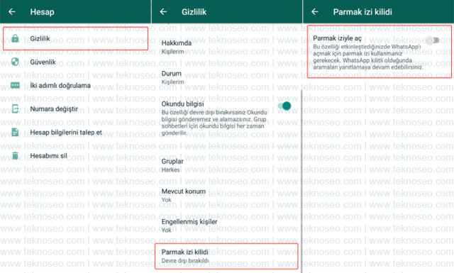 whatsapp,parmak izi kilidi,parmak iziyle aç,gizlilik