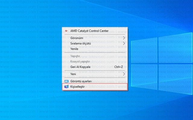 windows 10,tema,renk,kişiselleştir