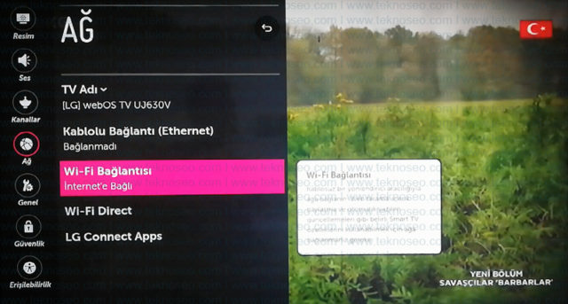 lg,smart tv,kablosuz ağ,wi-fi