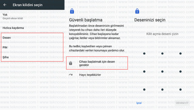 turkcell t80,tuş kilidi,güvenlik,desen kilidi