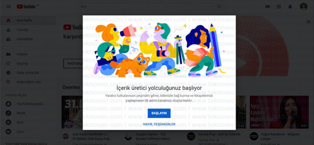 youtube,hesap,kanal,oluşturma