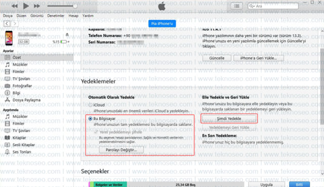 iphone,itunes,icloud,yedekleme,geri yükleme
