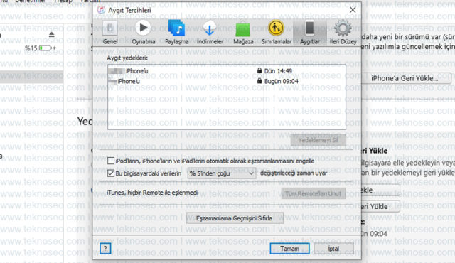 iphone,itunes,icloud,yedekleme,geri yükleme