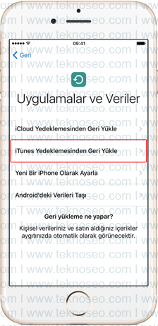 iphone,itunes,icloud,yedekleme,geri yükleme