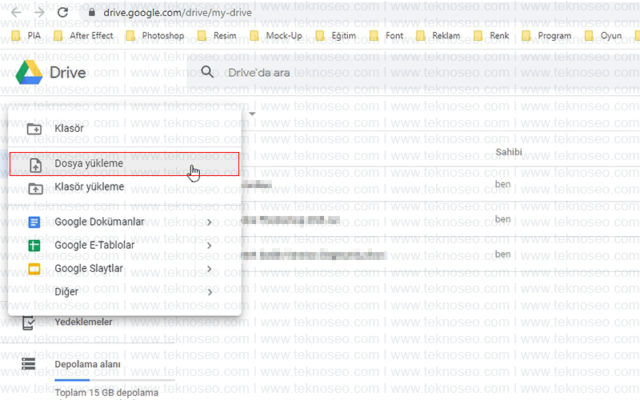 google drive,dosya paylaşımı,dosya aktarma