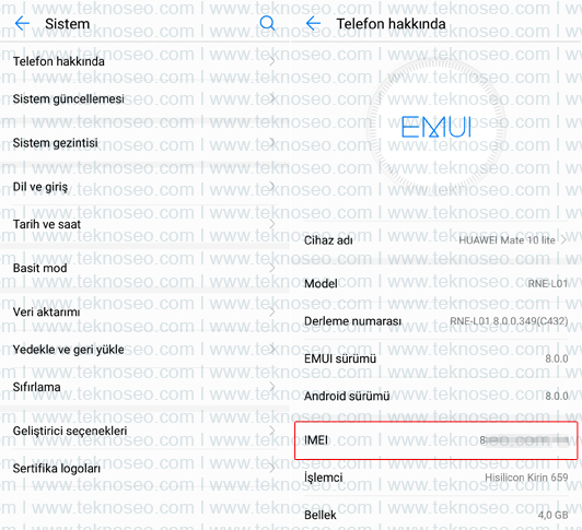 huawei,garanti sorgulama,imei