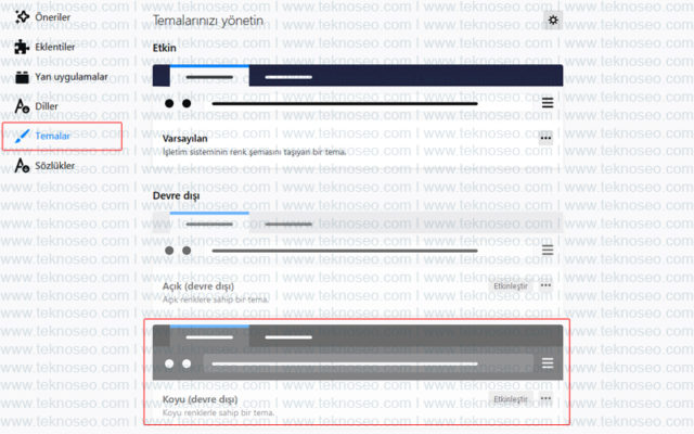 mozilla firefox,karanlık mod,dark mode