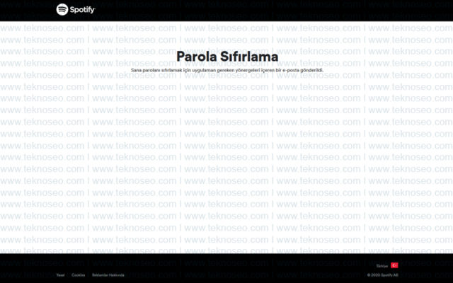 spotify,şifremi unuttum,şifre,parola,sıfırlama