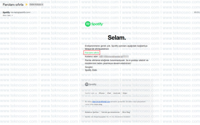 spotify,şifremi unuttum,şifre,parola,sıfırlama