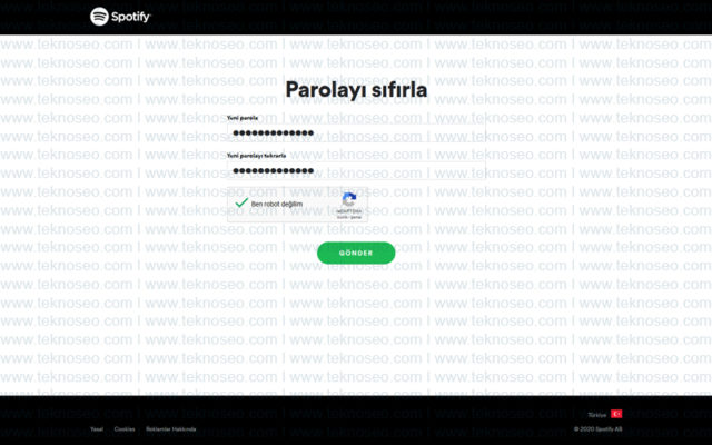 spotify,şifremi unuttum,şifre,parola,sıfırlama