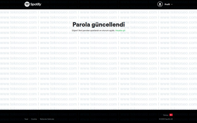 spotify,şifremi unuttum,şifre,parola,sıfırlama