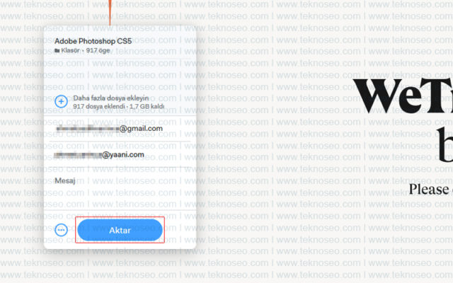 wetransfer,dosya aktarımı,dosya paylaşma
