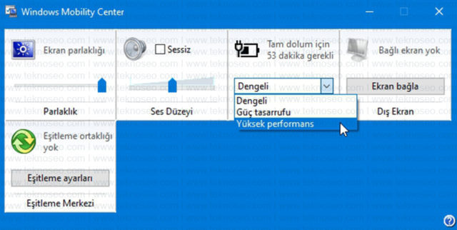 windows 10,yüksek performans modu,etkinleştirme