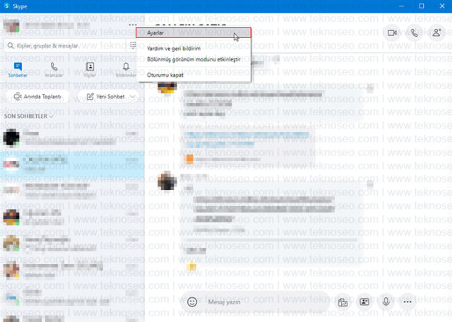 skype,karanlık mod,dark mode